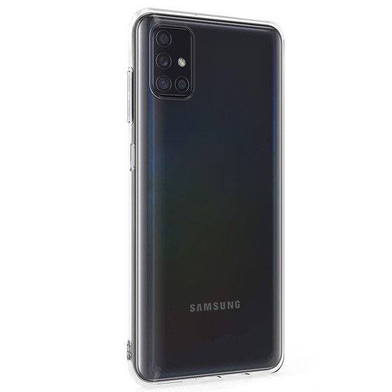 Microsonic Samsung Galaxy M51 Kılıf Transparent Soft Beyaz