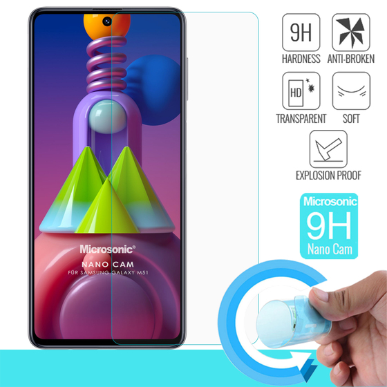 Microsonic Samsung Galaxy M51 Nano Glass Screen Protector