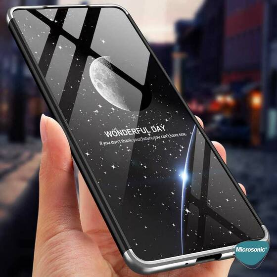 Microsonic Samsung Galaxy M52 Kılıf Double Dip 360 Protective Siyah