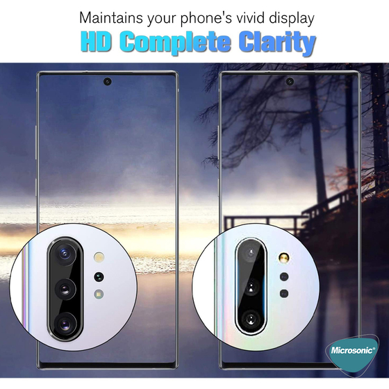 Microsonic Samsung Galaxy Note 10 Kamera Lens Koruma Camı V2 Siyah