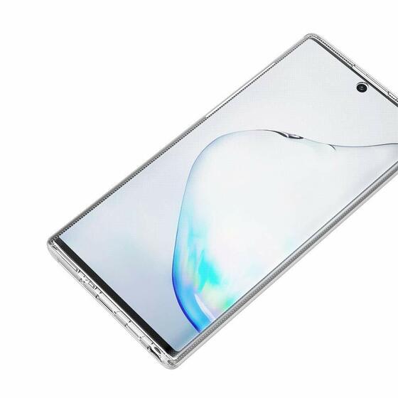 Microsonic Samsung Galaxy Note 10 Kılıf 6 tarafı tam full koruma 360 Clear Soft Şeffaf