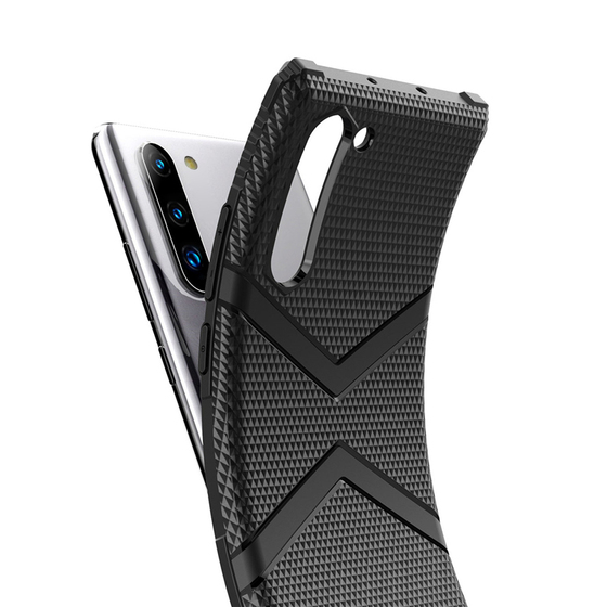 Microsonic Samsung Galaxy Note 10 Kılıf Diamond Shield Lacivert