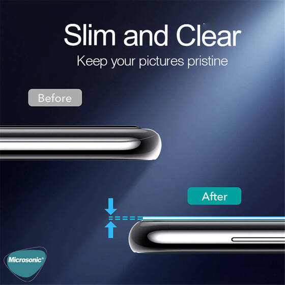 Microsonic Samsung Galaxy Note 10 Lite Kamera Lens Koruma Camı V2 Siyah