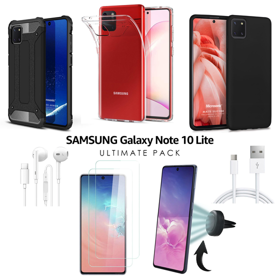 Microsonic Samsung Galaxy Note 10 Lite Kılıf & Aksesuar Seti