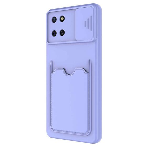 Microsonic Samsung Galaxy Note 10 Lite Kılıf Inside Card Slot Lila