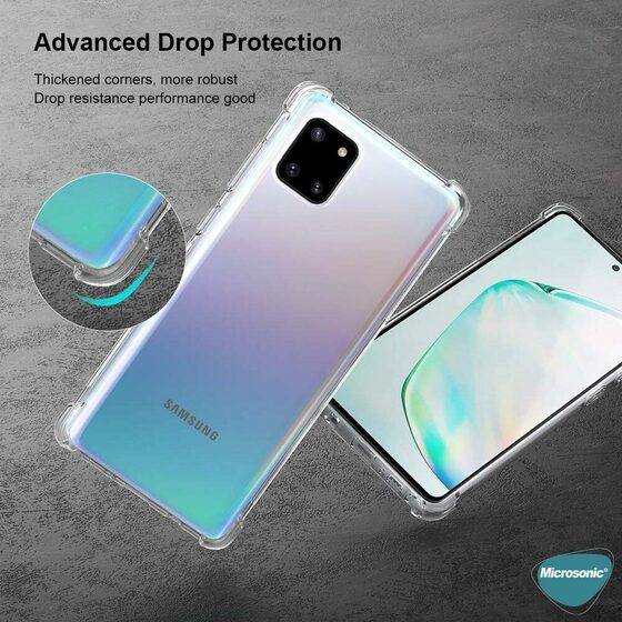 Microsonic Samsung Galaxy Note 10 Lite Kılıf Shock Absorbing Şeffaf