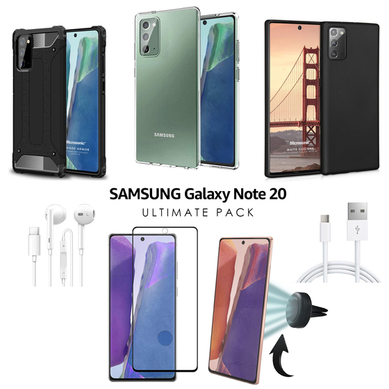 Microsonic Samsung Galaxy Note 20 Kılıf & Aksesuar Seti