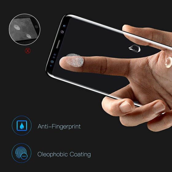 Microsonic Samsung Galaxy Note 8 3D Kavisli Temperli Cam Full Ekran koruyucu Kırılmaz Film Gold