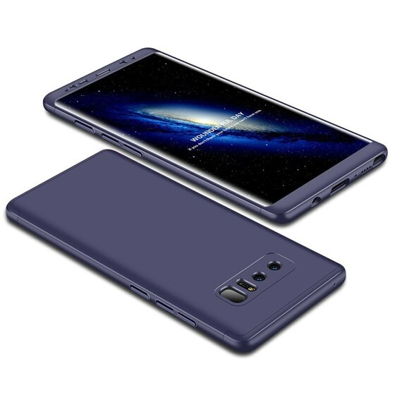 Microsonic Samsung Galaxy Note 8 Kılıf Double Dip 360 Protective Lacivert