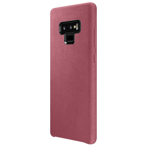 Microsonic Samsung Galaxy Note 9 Kılıf Alcantara Süet Koyu Pembe