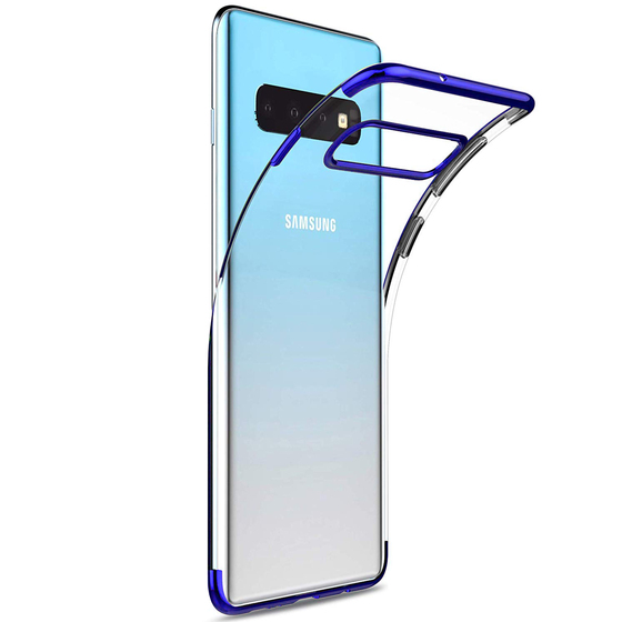 Microsonic Samsung Galaxy S10 Kılıf Skyfall Transparent Clear Mavi