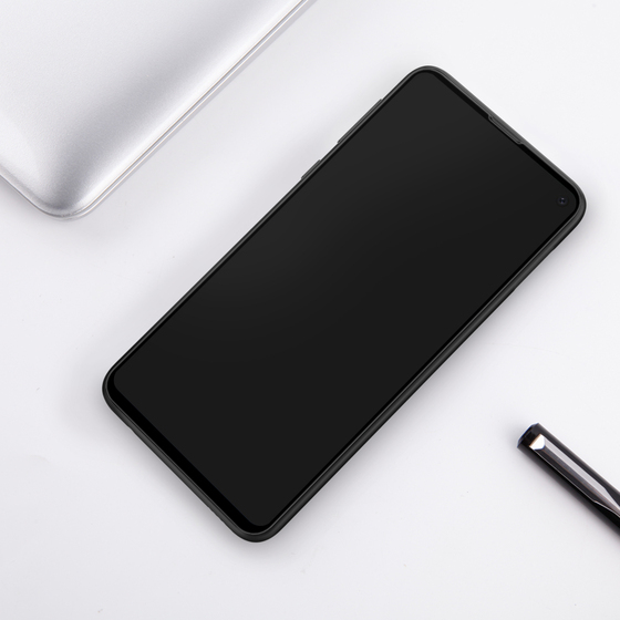 Microsonic Samsung Galaxy S10e Tam Kaplayan Temperli Cam Ekran koruyucu Siyah