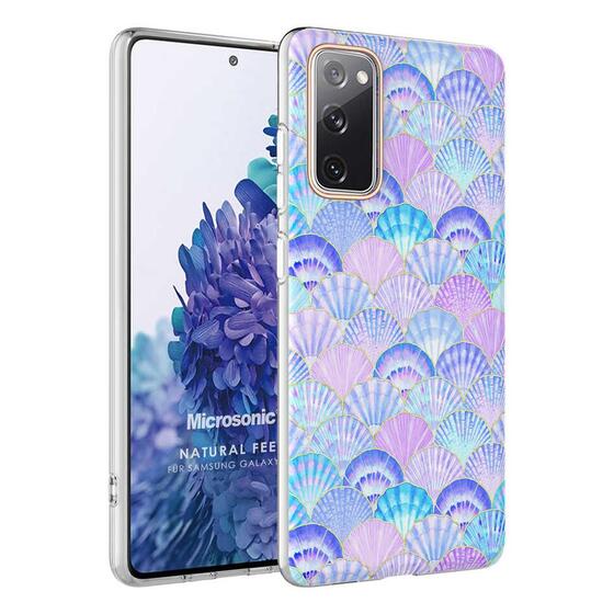 Microsonic Samsung Galaxy S20 FE Natural Feel Desenli Kılıf Oyster