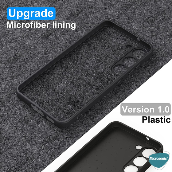 Microsonic Samsung Galaxy S23 Kılıf Groovy Soft Siyah