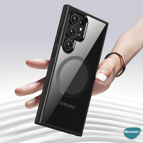 Microsonic Samsung Galaxy S24 Kılıf MagSafe Bright Planet Gri