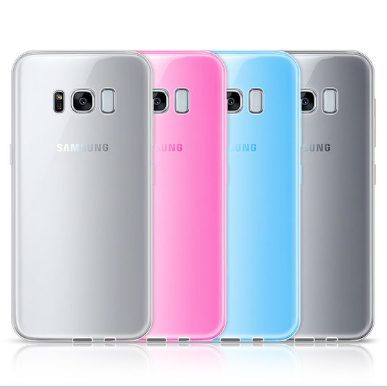 Microsonic Samsung Galaxy S8 Kılıf Transparent Soft Pembe