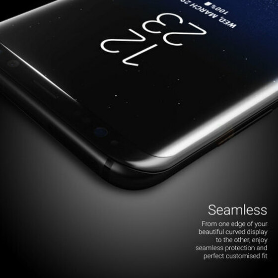 Microsonic Samsung Galaxy S8 Ön + Arka Kavisler Dahil Tam Ekran Kaplayıcı Film