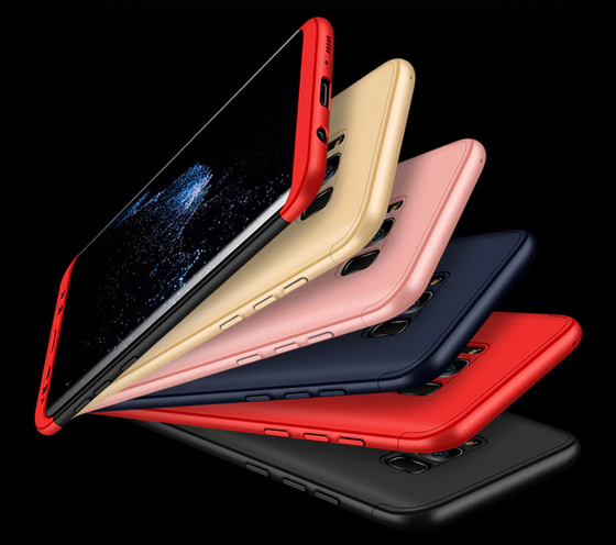 Microsonic Samsung Galaxy S8 Plus Kılıf Double Dip 360 Protective Kırmızı