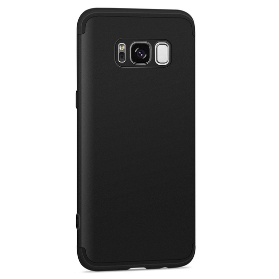 Microsonic Samsung Galaxy S8 Plus Kılıf Double Dip 360 Protective Siyah