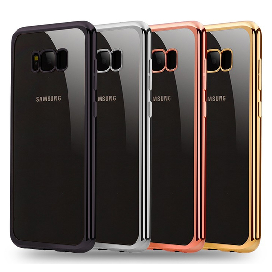 Microsonic Samsung Galaxy S8 Plus Kılıf Flexi Delux Gold