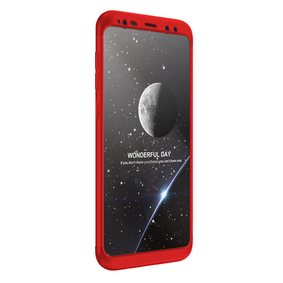 Microsonic Samsung Galaxy S9 Kılıf Double Dip 360 Protective Kırmızı