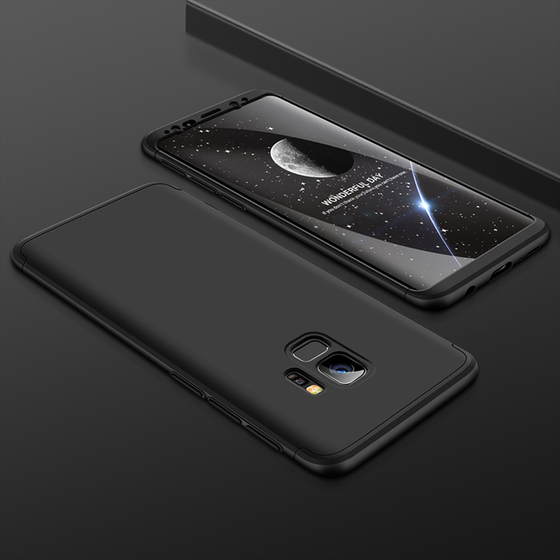 Microsonic Samsung Galaxy S9 Kılıf Double Dip 360 Protective Siyah