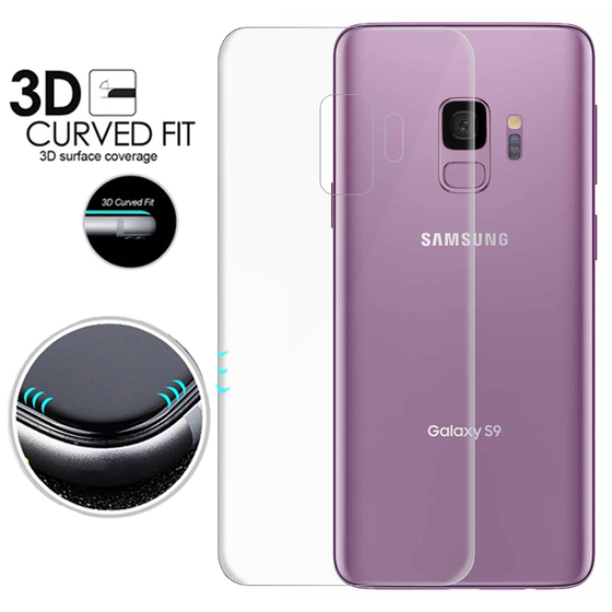 Microsonic Samsung Galaxy S9 Ön + Arka Kavisler Dahil Tam Ekran Kaplayıcı Film