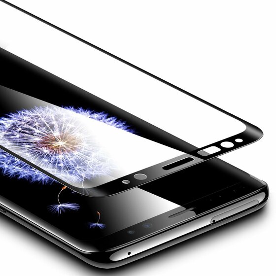 Microsonic Samsung Galaxy S9 Tam Kaplayan Temperli Cam Ekran koruyucu Kırılmaz Film Siyah