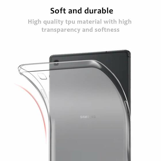 Microsonic Samsung Galaxy Tab A 10.1'' T510 Kılıf Transparent Soft Siyah
