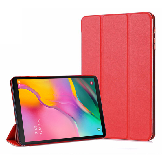 Microsonic Samsung Galaxy Tab A 10.1'' T510 Smart Case ve arka Kılıf Kırmızı