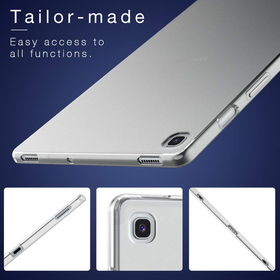 Microsonic Samsung Galaxy Tab S5e 10.5'' T720 Kılıf Transparent Soft Siyah