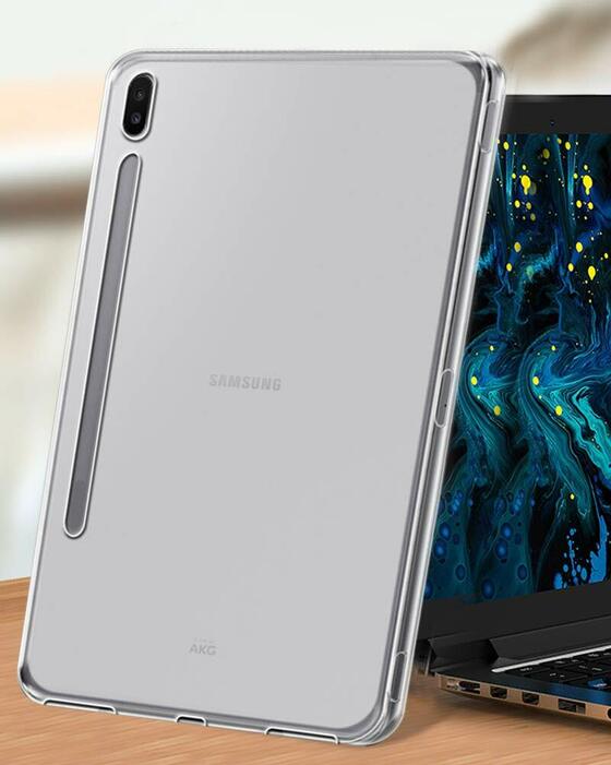 Microsonic Samsung Galaxy Tab S6 10.6'' T860 Kılıf Transparent Soft Siyah