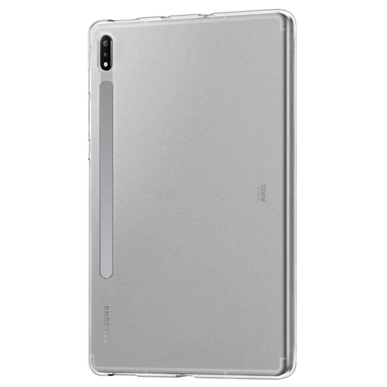 Microsonic Samsung Galaxy Tab S7 Plus T970 Kılıf Transparent Soft Beyaz