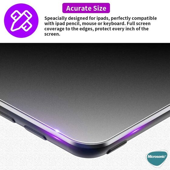 Microsonic Samsung Galaxy Tab S7 Plus T970 Matte Nano Glass Cam Ekran Koruyucu