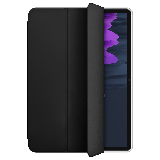 Microsonic Samsung Galaxy Tab S7 T870 Kılıf Slim Translucent Back Smart Cover Siyah