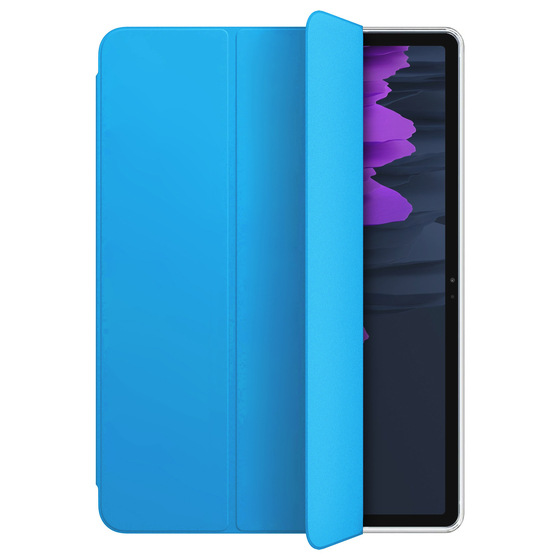 Microsonic Samsung Galaxy Tab S9 X710 Kılıf Slim Translucent Back Smart Cover Mavi
