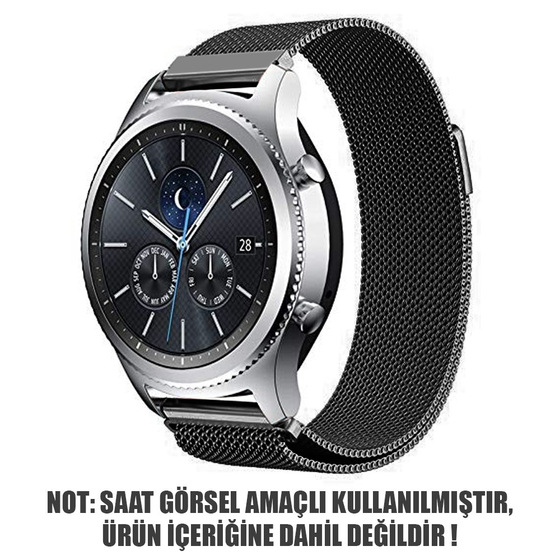 Microsonic Samsung Galaxy Watch 4 44mm Milanese Loop Kordon Siyah