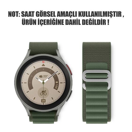 Microsonic Samsung Galaxy Watch 4 Classic 42mm Kordon Alpine Loop Yeşil