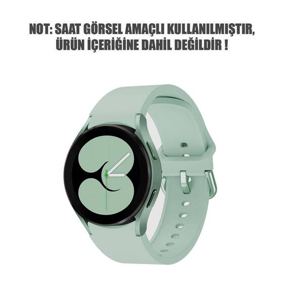 Microsonic Samsung Galaxy Watch 5 40mm Kordon Solid Silicone Band Açık Yeşil