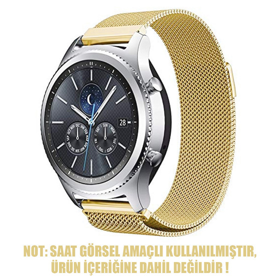 Microsonic Samsung Galaxy Watch 5 40mm Milanese Loop Kordon Gold