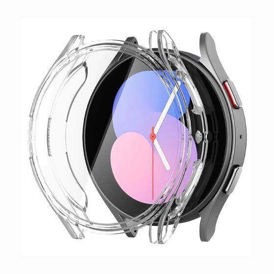 Microsonic Samsung Galaxy Watch 6 Classic 43mm Kılıf 360 Full Round Soft Silicone Şeffaf