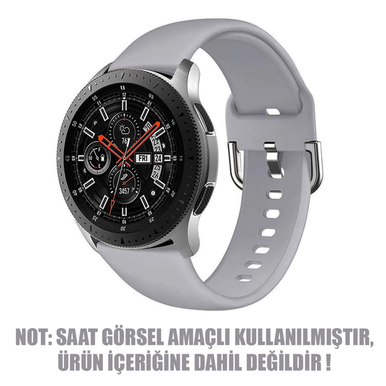 Microsonic Samsung Galaxy Watch Active Silikon Kordon Gri