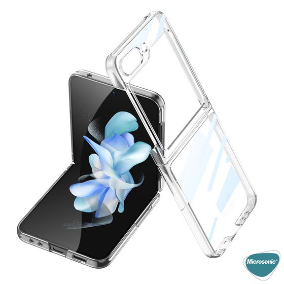 Microsonic Samsung Galaxy Z Flip 5 Kılıf Shell Platinum Şeffaf