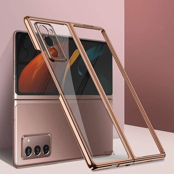 Microsonic Samsung Galaxy Z Fold 2 Kılıf Shell Platinum Gold