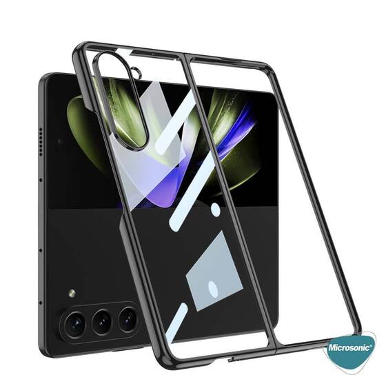 Microsonic Samsung Galaxy Z Fold 5 Kılıf Shell Platinum Siyah