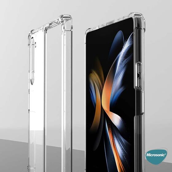 Microsonic Samsung Galaxy Z Fold 5 Kılıf Shock Absorbing Şeffaf
