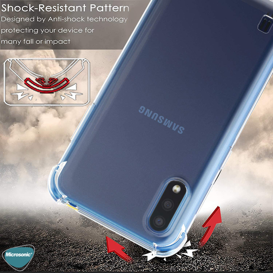 Microsonic Shock Absorbing Kılıf Samsung Galaxy A01 Şeffaf