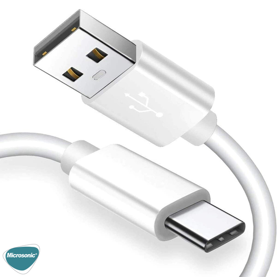 Microsonic Type-C to USB Kablo, Macbook iOS Typ-C to USB Dönüştürücü Adaptör Kablo Beyaz