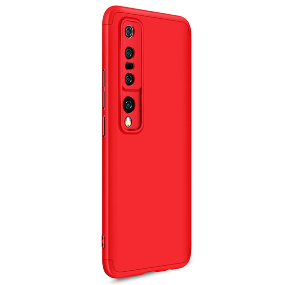 Microsonic Xiaomi Mi 10 Pro Kılıf Double Dip 360 Protective Kırmızı