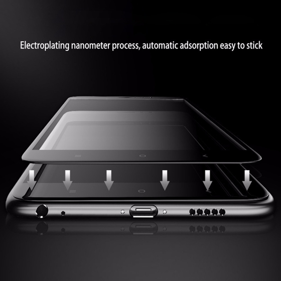 Microsonic Xiaomi Mi 5X Tam Kaplayan Temperli Cam Ekran koruyucu Kırılmaz Film Siyah